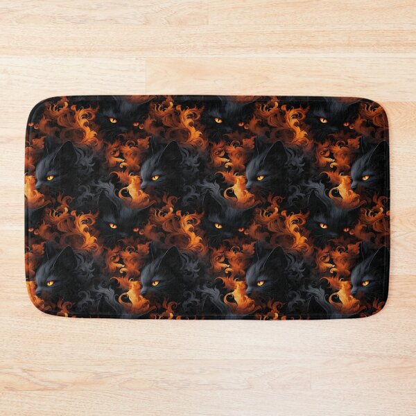 Item preview, Halloween Patterns | Spooky Vapor Art | Black Cat Collection designed and sold by DreamBlazeStu.