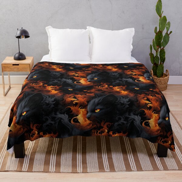 Item preview, Halloween Patterns | Spooky Vapor Art | Black Cat Collection designed and sold by DreamBlazeStu.