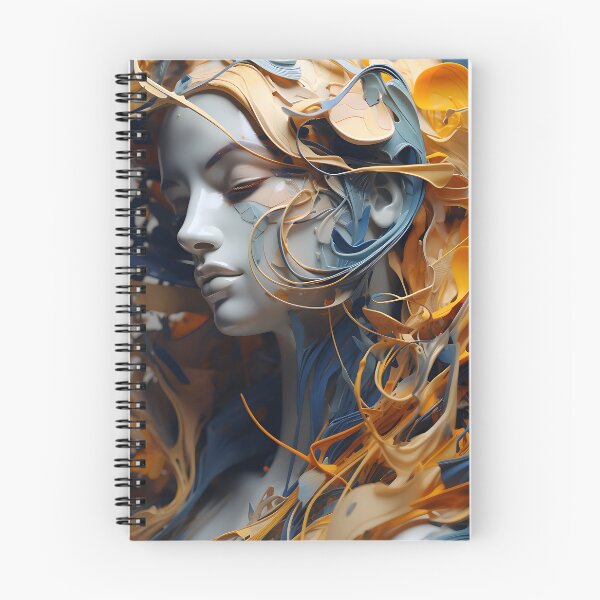 Item preview, Chromatic Expression - A Futuristic Portrait with Blue and Yellow Painted Hair designed and sold by vadimcarazan.