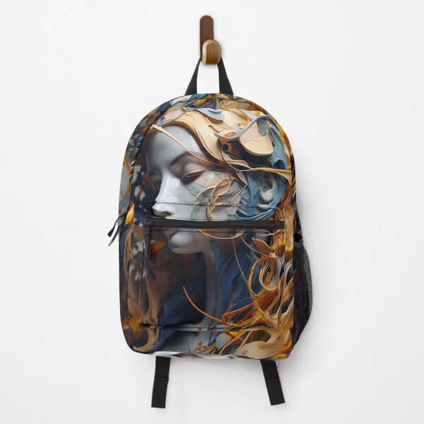 Item preview, Chromatic Expression - A Futuristic Portrait with Blue and Yellow Painted Hair designed and sold by vadimcarazan.
