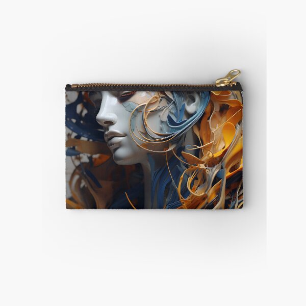 Item preview, Chromatic Expression - A Futuristic Portrait with Blue and Yellow Painted Hair designed and sold by vadimcarazan.