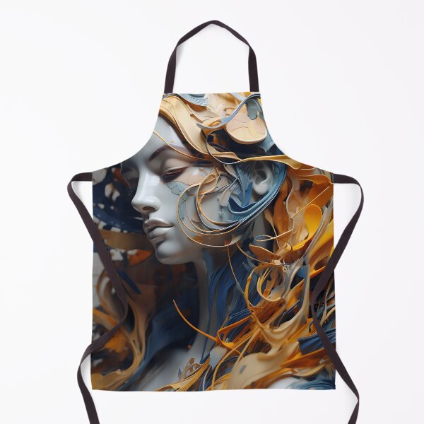 Item preview, Chromatic Expression - A Futuristic Portrait with Blue and Yellow Painted Hair designed and sold by vadimcarazan.