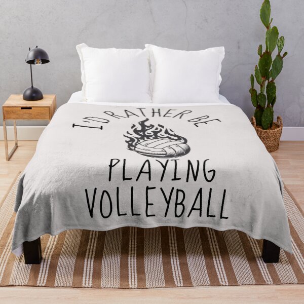 Item preview, I'd Rather Be Playing Volleyball, Volleyball Pun - Funny Volleyball Player Quotee designed and sold by unique things.