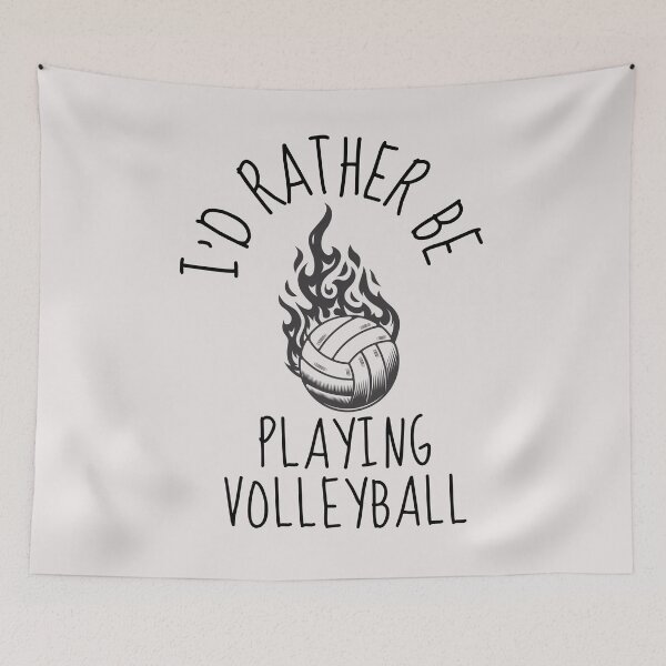 Item preview,    I'd Rather Be Playing Volleyball,   Volleyball Pun    - Funny Volleyball Player Quotee designed and sold by unique things.