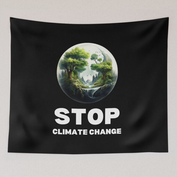 Item preview, Stop climate change designed and sold by Mateusz Majcherek.