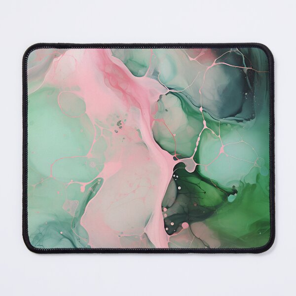 Item preview, Enigmatic Fusion - Abstract Painting of Pink, Green, and Black designed and sold by vadimcarazan.