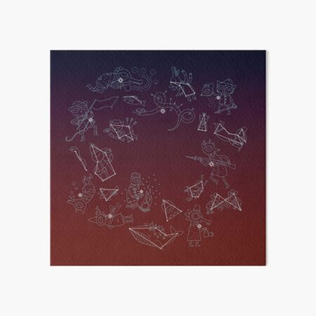 Vista previa del artículo con la obra «Constelaciones de la noche en el bosque», diseñado y vendido por Psychstix.