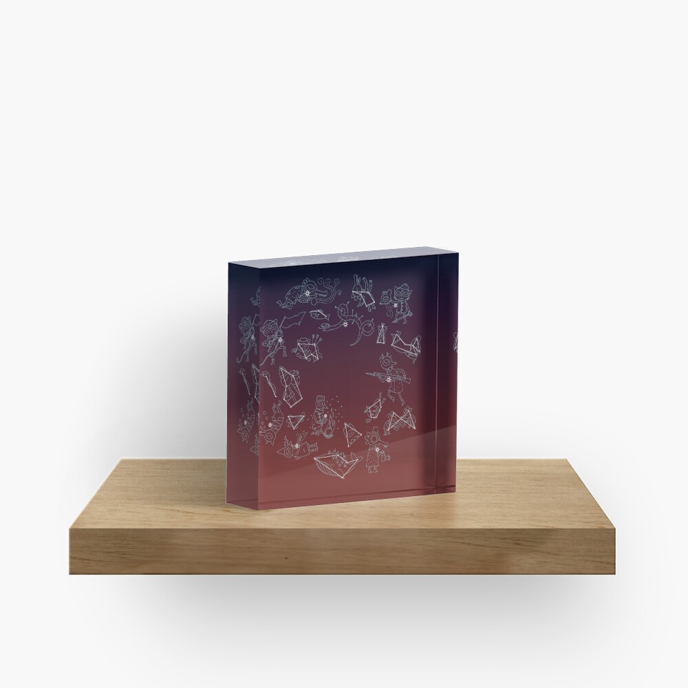 Night in the Woods Constellations Acrylic Block