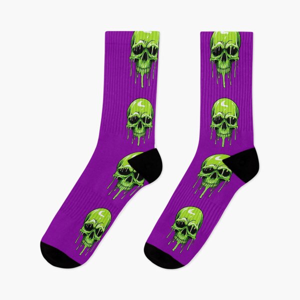 Item preview, Green Dripping Skull | Green Melting Skull | Graffiti Skull designed and sold by CoolHippoQuotes.