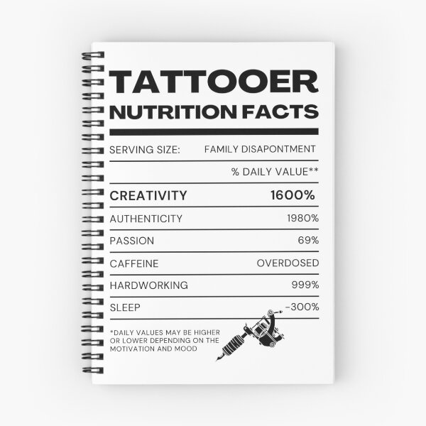 Item preview, Tattooer facts - black lettering  designed and sold by Jesanns.