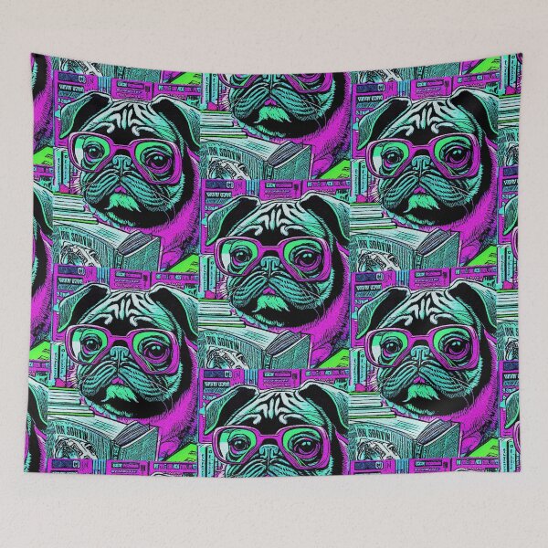 Item preview, Pug in the NEWS 6 designed and sold by RedBluffTraders.