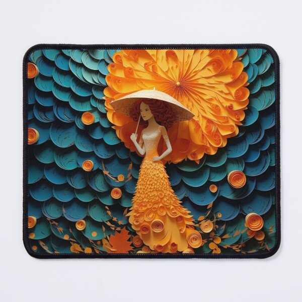 Item preview, Paper art design by person with an umbrella under it, in the style of victor nizovtsev designed and sold by aiphotosart.
