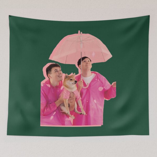 Item preview, Dan and Phil with doggo 	 	 designed and sold by incrapkoo3.