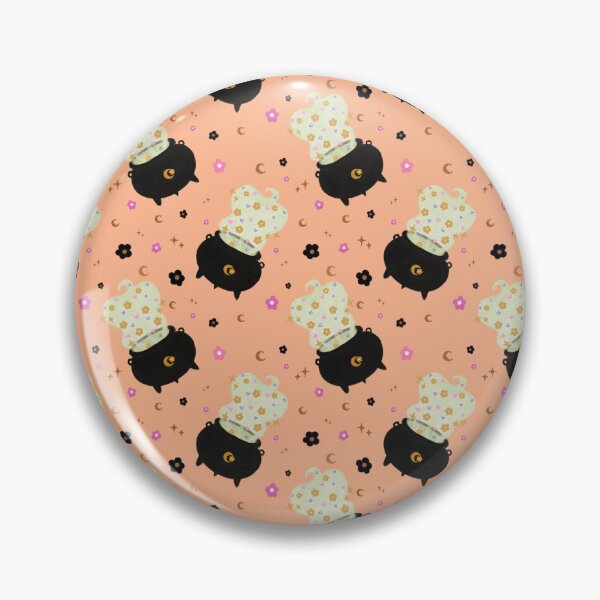 Item preview, Floral Witchy Cauldrons designed and sold by Painted Hawk Designs.