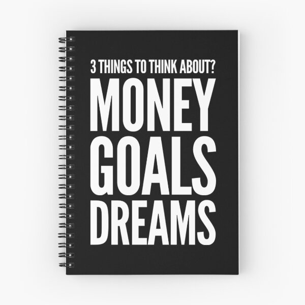 Item preview, 3 Things to Think About?  Money Goals Dreams designed and sold by Afterzanner.