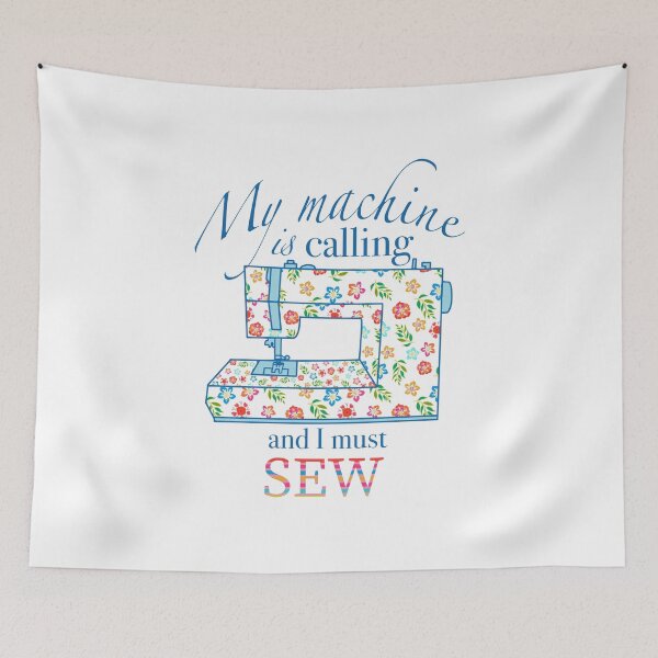 Item preview, My Machine is Calling and I Must SEW! designed and sold by creativebeeshop.
