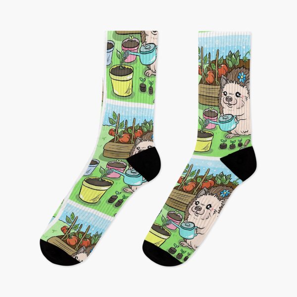 Item preview, Hedgehog gardening designed and sold by doodletokki.