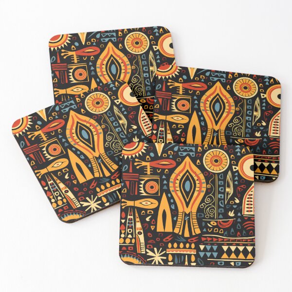 Item preview, Vibrant African-Inspired Pattern designed and sold by MyMerryMary.