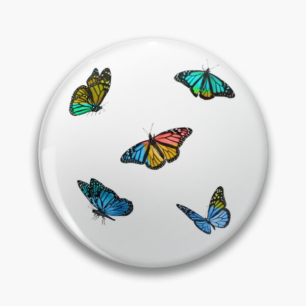 Item preview, Colourblock Butterflies Sticker Pack designed and sold by casserolestan.