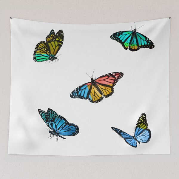 Item preview, Colourblock Butterflies Sticker Pack designed and sold by casserolestan.