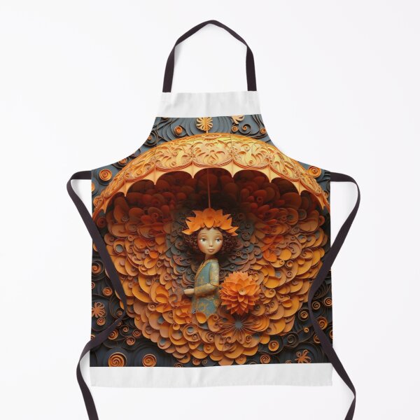 Item preview, Paper art design by person with an umbrella under it, in the style of victor nizovtsev, designed and sold by aiphotosart.