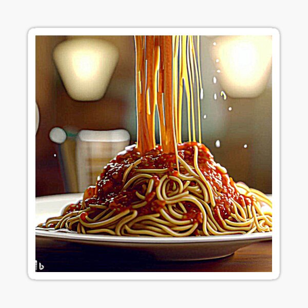 Heart Underwear - Vinyl Sticker - Spaghetti & Meatballs