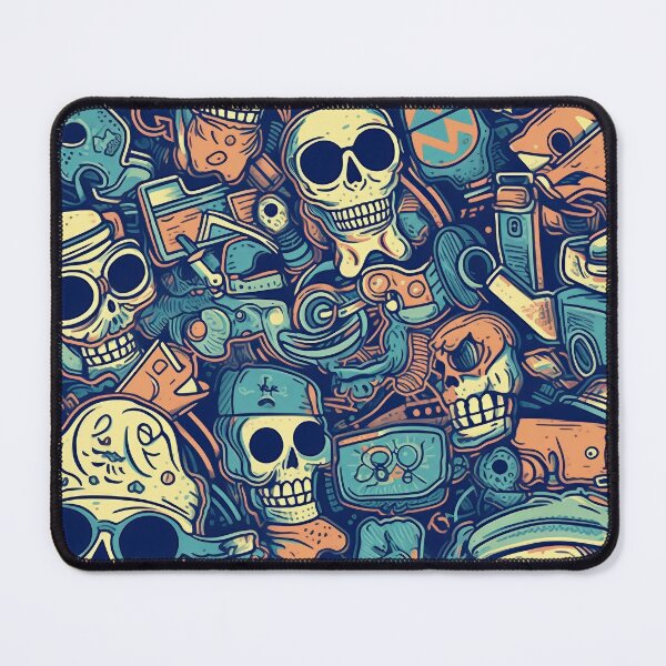 Item preview, Rebel Bones: A Radical Skull Print designed and sold by Anto2030.