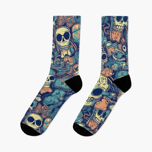 Item preview, Rebel Bones: A Radical Skull Print designed and sold by Anto2030.