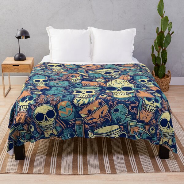 Item preview, Rebel Bones: A Radical Skull Print designed and sold by Anto2030.
