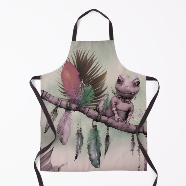 Item preview, Gecko Cute Bohemian Lizard on Boho Feathers Branch - AI Art 3 of 4 designed and sold by Beachy.