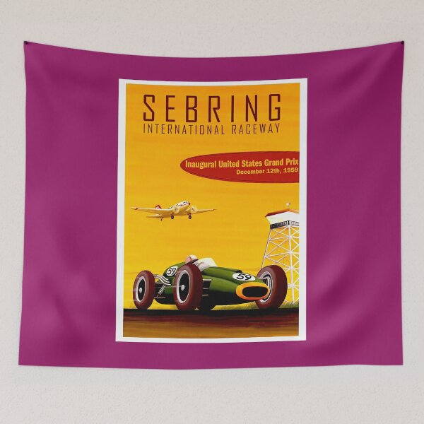 Item preview, SEBRING  Vintage 1959 Grand Prix Auto Racing Print 	 	 designed and sold by iekaigohed39.