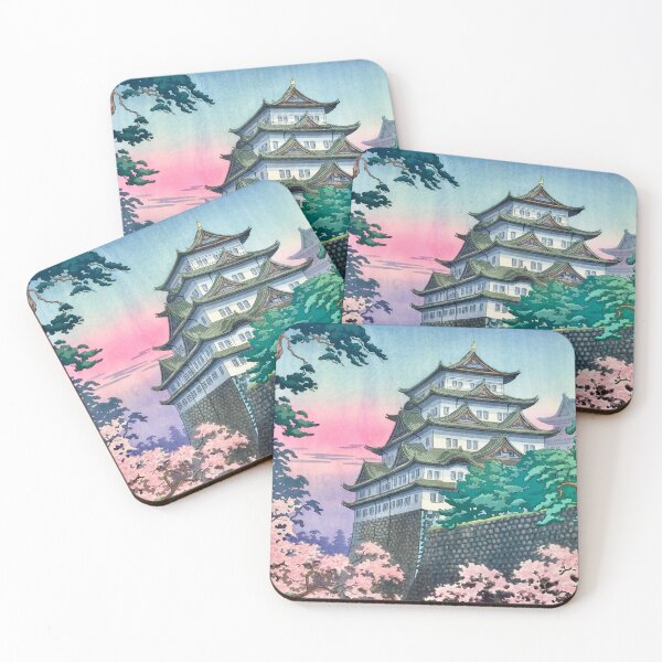 Item preview, Classic Ukiyo-e Woodblock Painting Landscape Art: NAGOYA CASTLE by Tsuchiya Kouitsu designed and sold by Wa-Fusion.