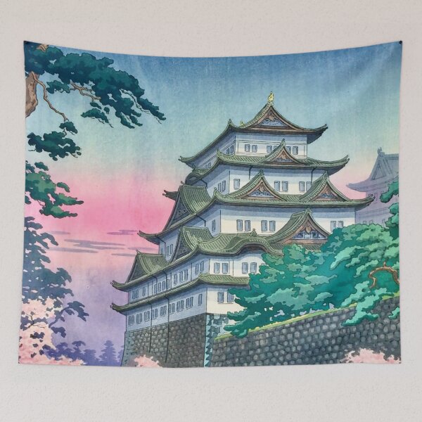 Item preview, Classic Ukiyo-e Woodblock Painting Landscape Art: NAGOYA CASTLE by Tsuchiya Kouitsu designed and sold by Wa-Fusion.