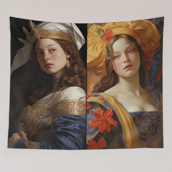 Item preview, Two Sisters designed and sold by LadybellVintage.