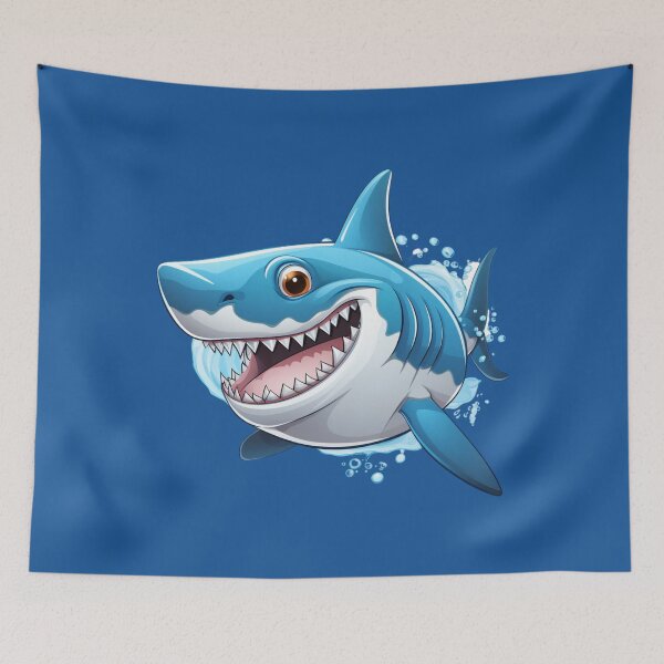 Item preview, Smiling Shark designed and sold by MyMerryMary.
