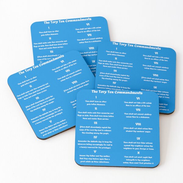 Item preview, Tory Ten Commandments designed and sold by bread-rosaries.