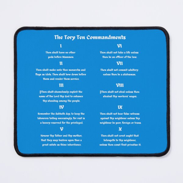 Item preview, Tory Ten Commandments designed and sold by bread-rosaries.