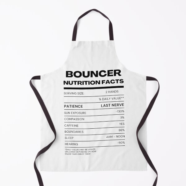 Item preview, Bouncer facts - black lettering designed and sold by Jesanns.