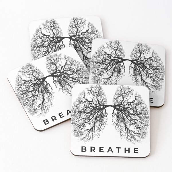 Item preview, Breathe - Tree Lungs Of Nature - Just Breathe Yoga Tree Of Life T-Shirt designed and sold by Good Vibe Quotes.
