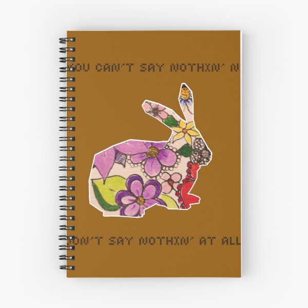 Item preview, If you can't say nothin' nice Don't say nothin' at all - Cross stich quote- watercolor garden bunny designed and sold by JewelsNova.