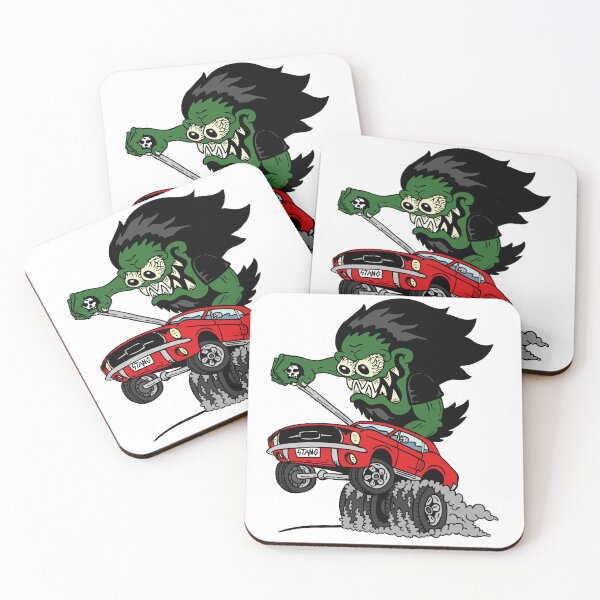 Aperçu de l'œuvre Thrashin' Stang - Thrash x Kustom Kulture créée et vendue par LaloSoda.