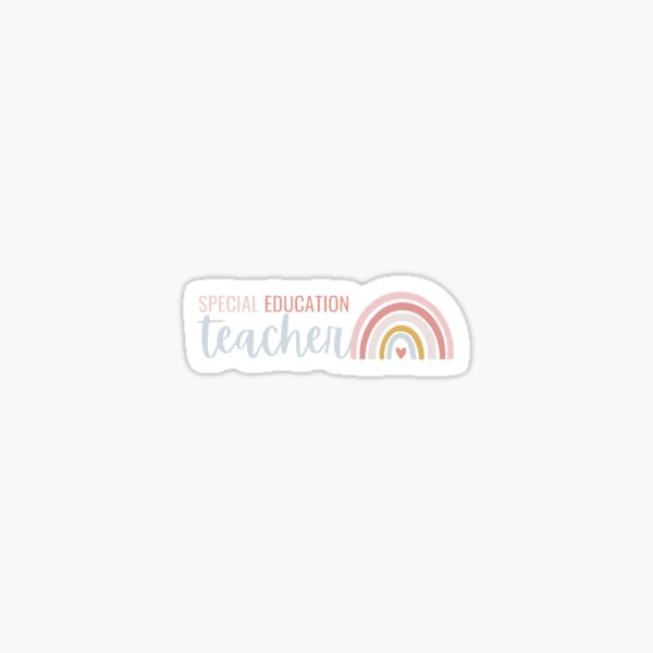 Item preview, Special Education Teacher Pastel Rainbow designed and sold by sarahbeck2.