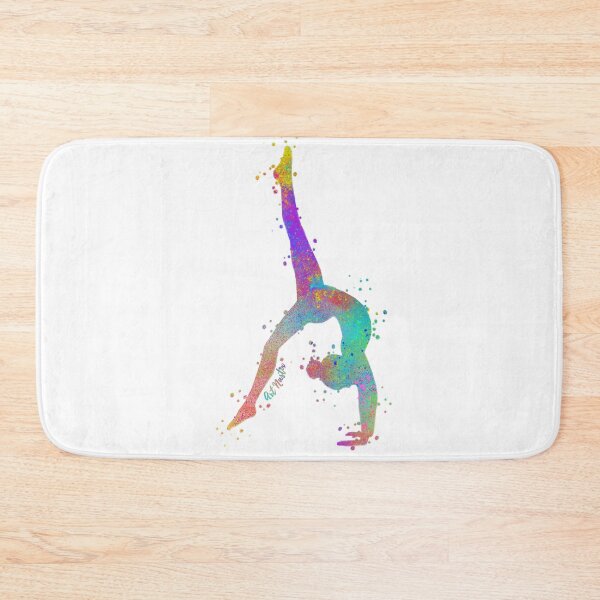 Item preview, Gymnast Backwalkover Silhouette Art - Multicolor designed and sold by ArtNastix.