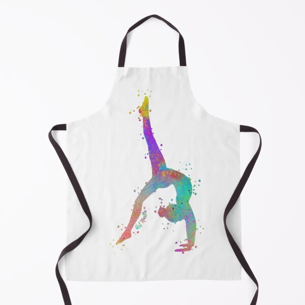 Item preview, Gymnast Backwalkover Silhouette Art - Multicolor designed and sold by ArtNastix.