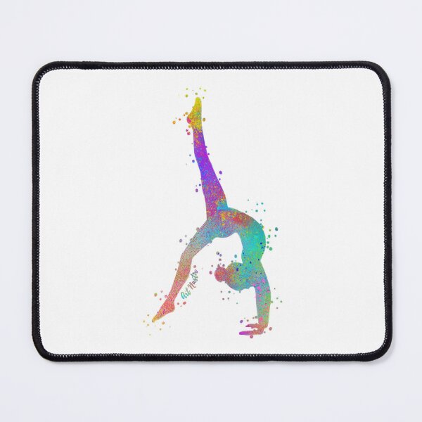 Item preview, Gymnast Backwalkover Silhouette Art - Multicolor designed and sold by ArtNastix.