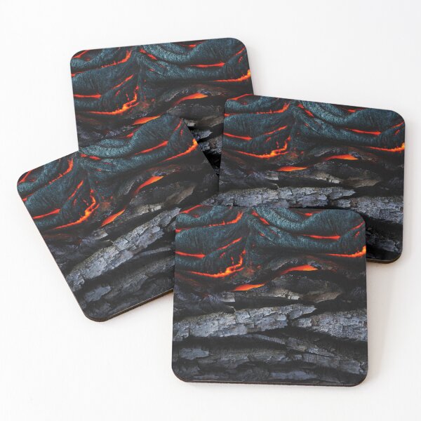 Item preview, Red hot lava rolls out of the mouth of an erupting volcano full of fire and brimstone  designed and sold by harry mac.