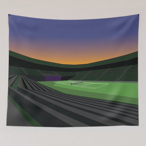 Item preview, Tennis Court Sunset Illustrator Photo by Tennismates.au designed and sold by Boydfoto.