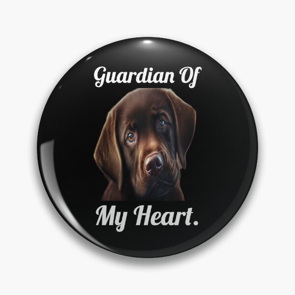 Item preview, Chocolate Labrador Retriever Dog Guardian Of My Heart designed and sold by fantasticdesign.