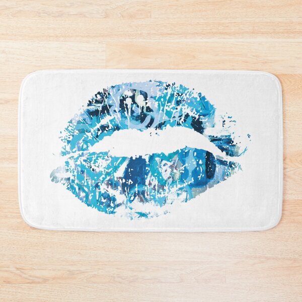 Item preview, Graffiti Lips, Distressed, Graffiti Style, Street Art, Abstract Lips, Blue Effect, Lipstick Mark, designed and sold by DefintionArt.
