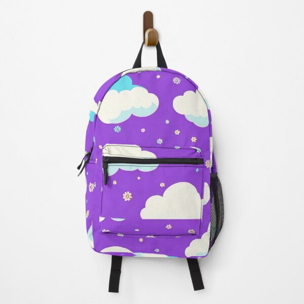 Item preview, Cute clouds on purple background pattern designed and sold by elearah1.